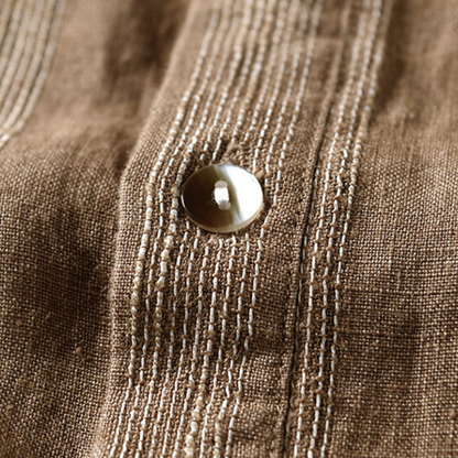 John Striped Linen Shirt