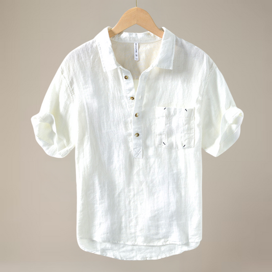 John Striped Linen Shirt
